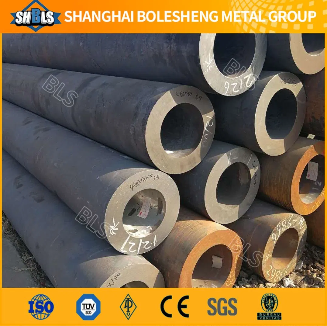 Alloy Structural Steel Pipe/Tube 100crmnsi6-4 100crmn7-3 100crmn6 W5 1.352 1.3536 Black Seamless Steel Pipe Metal Round Tube