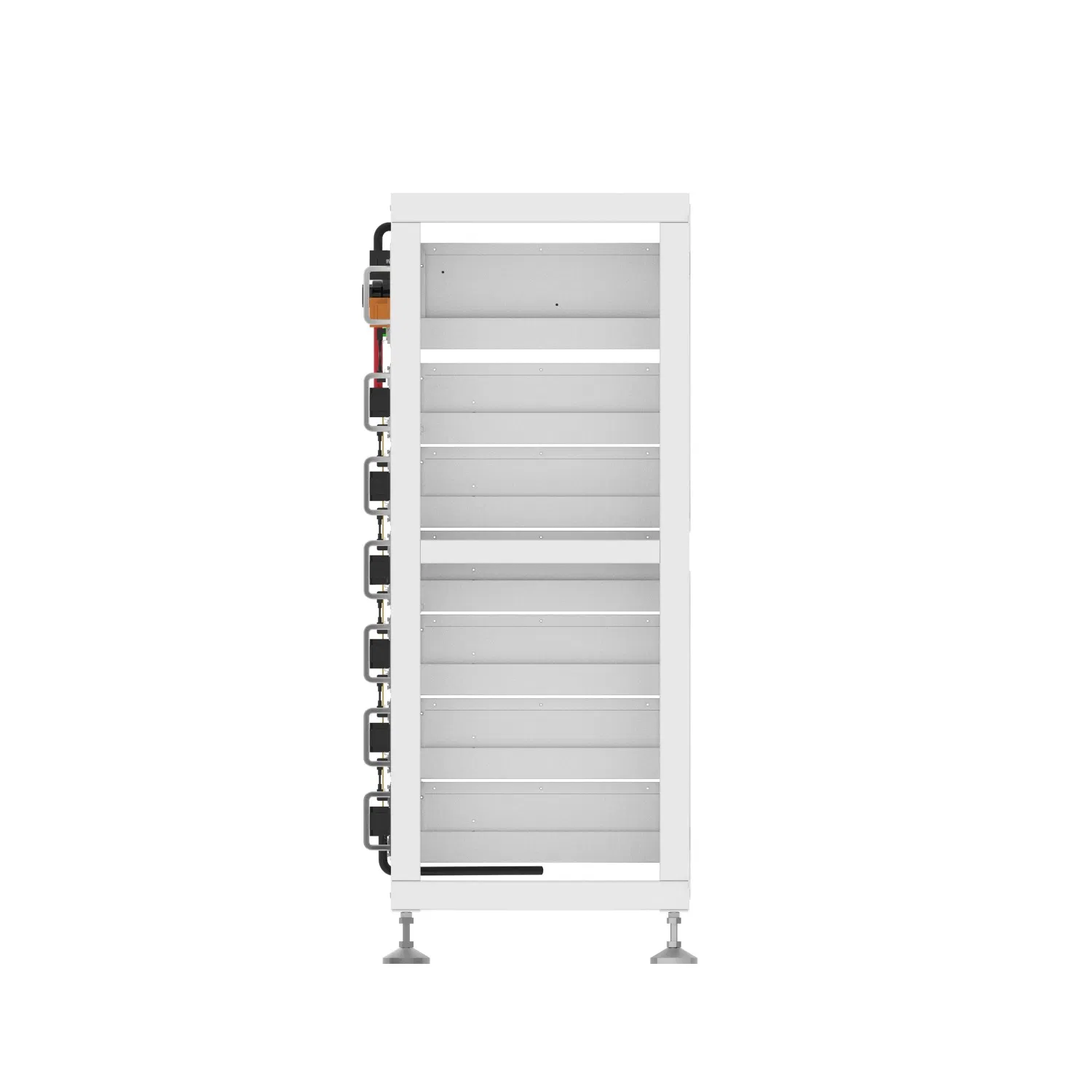 جهد عالي 20kwh-120kwh مع LiFePO4 نظام بطارية ليثيوم أيون راك LiFePO4 حزمة بطارية Hv 153.6V-614.4V بطارية تخزين الطاقة الشمسية