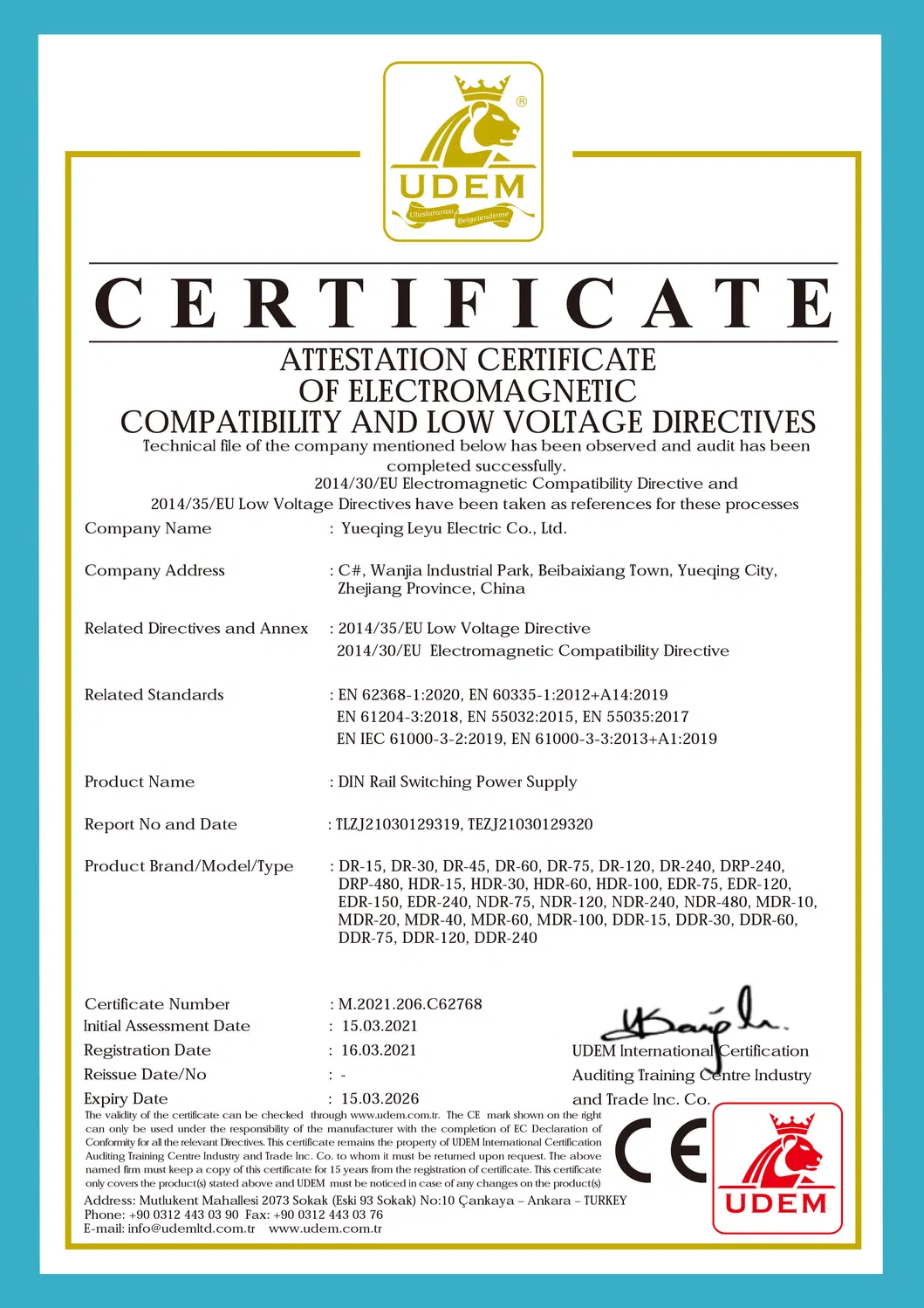 Certificate 1