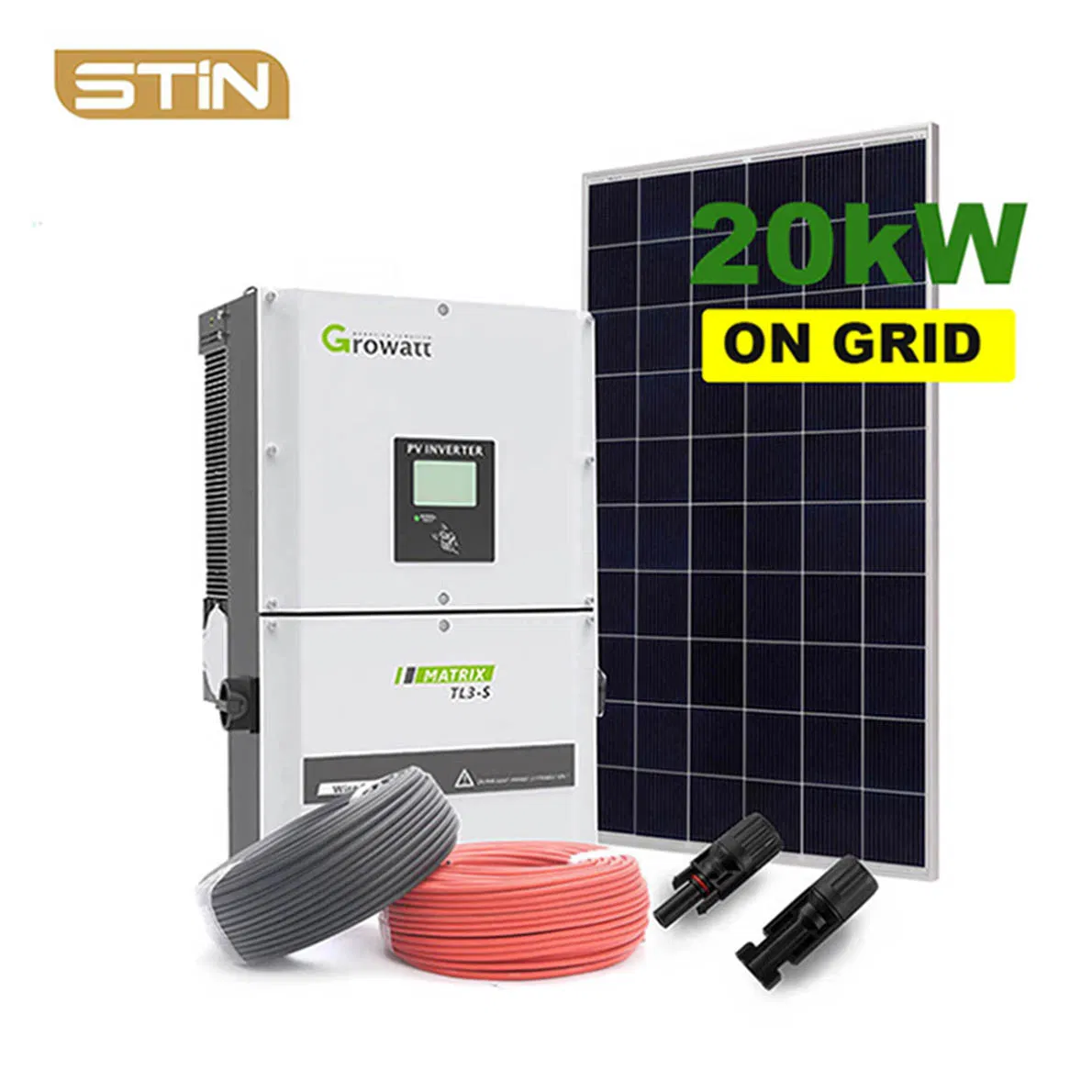 20kw سعر مصنع نظام الطاقة الشمسية المتصل بالشبكة للمنزل