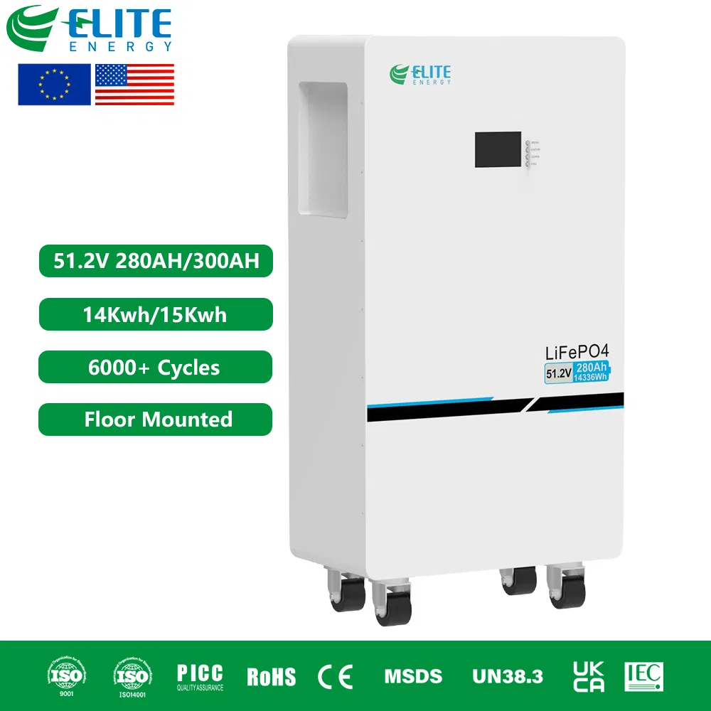 51.2V 280ah 300ah 314ah بطارية ليثيوم أيون قائمة على الأرض 48V 14kwh 15kwh 16kwh نظام تخزين الطاقة الشمسية المنزلية