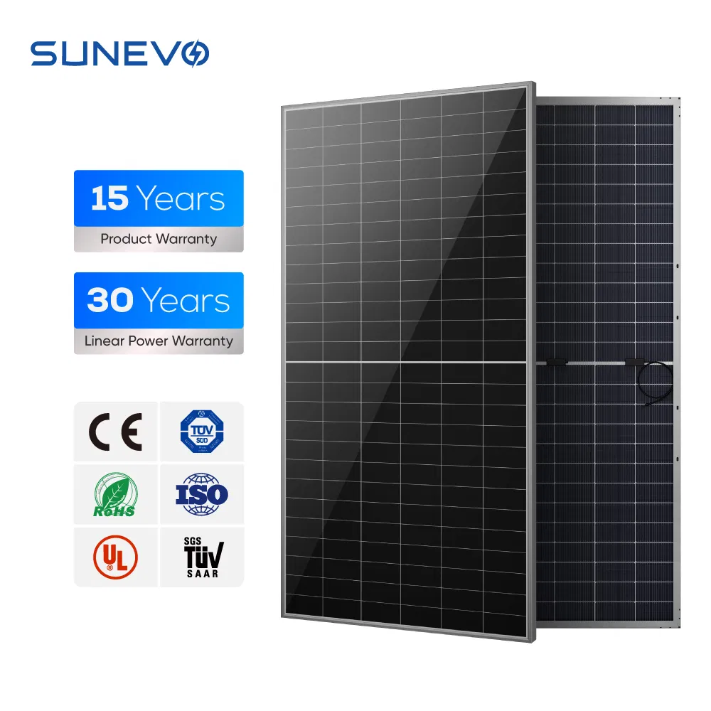 سنيفو عالية الطاقة 805W 770W 750W نوع N بي سي ألواح شمسية ثنائية الوجه للاستخدام المنزلي على الأسطح الشمسية والمزارع الشمسية على نطاق واسع