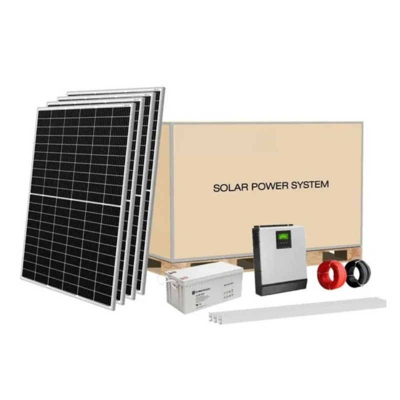 اكتمال 5kw نظام الطاقة الشمسية خارج الشبكة مع جميع الملحقات المضمنة
