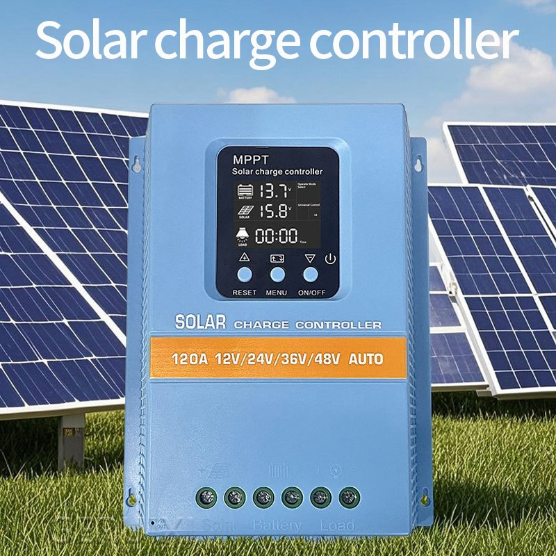 99% كفاءة عالية 12V/24V/36V/48V 120A جهاز تحكم شحن الطاقة الشمسية MPPT