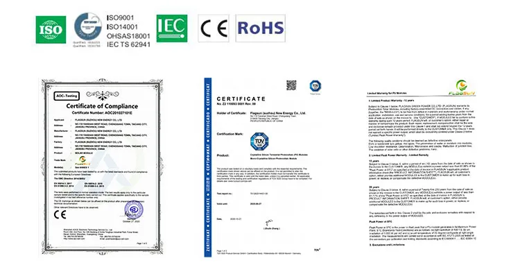 Certificates