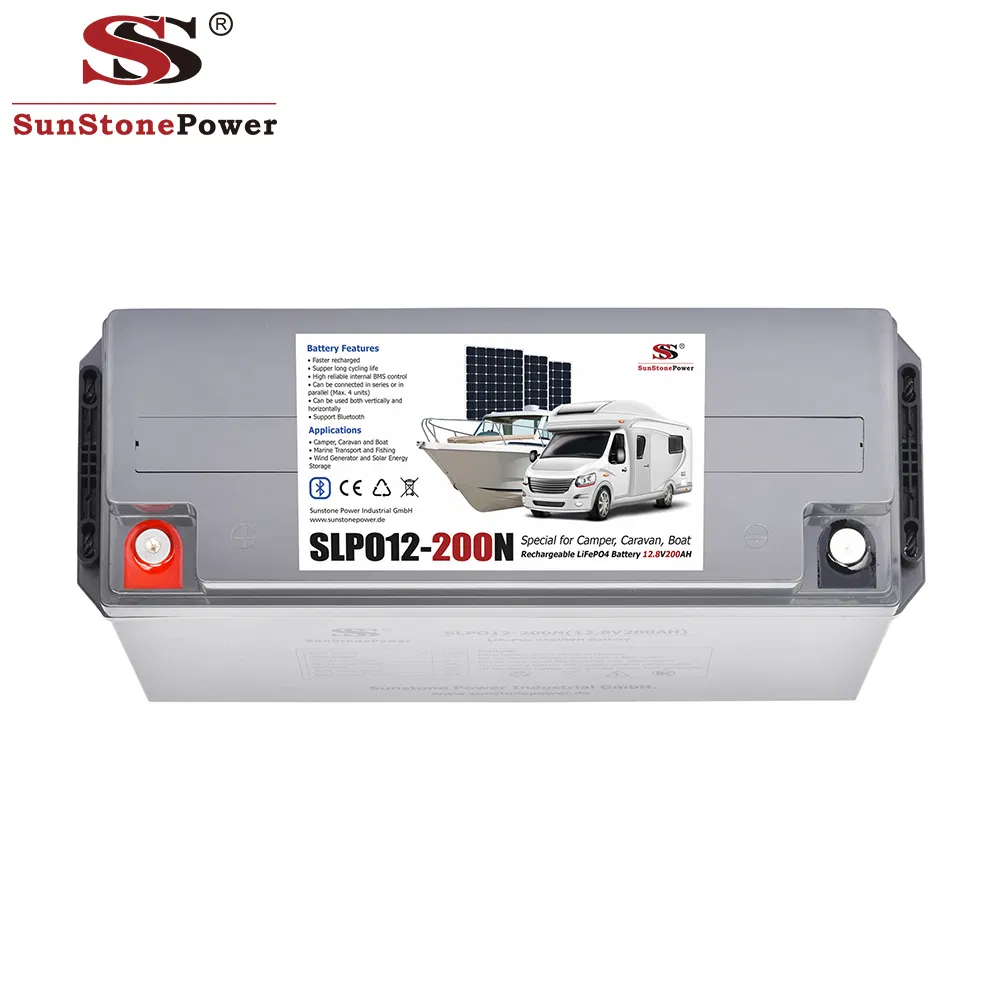 12V LiFePO4 بطاريات 12V 200ah بطارية تخزين شمسية ليثيوم عميقة الدورة