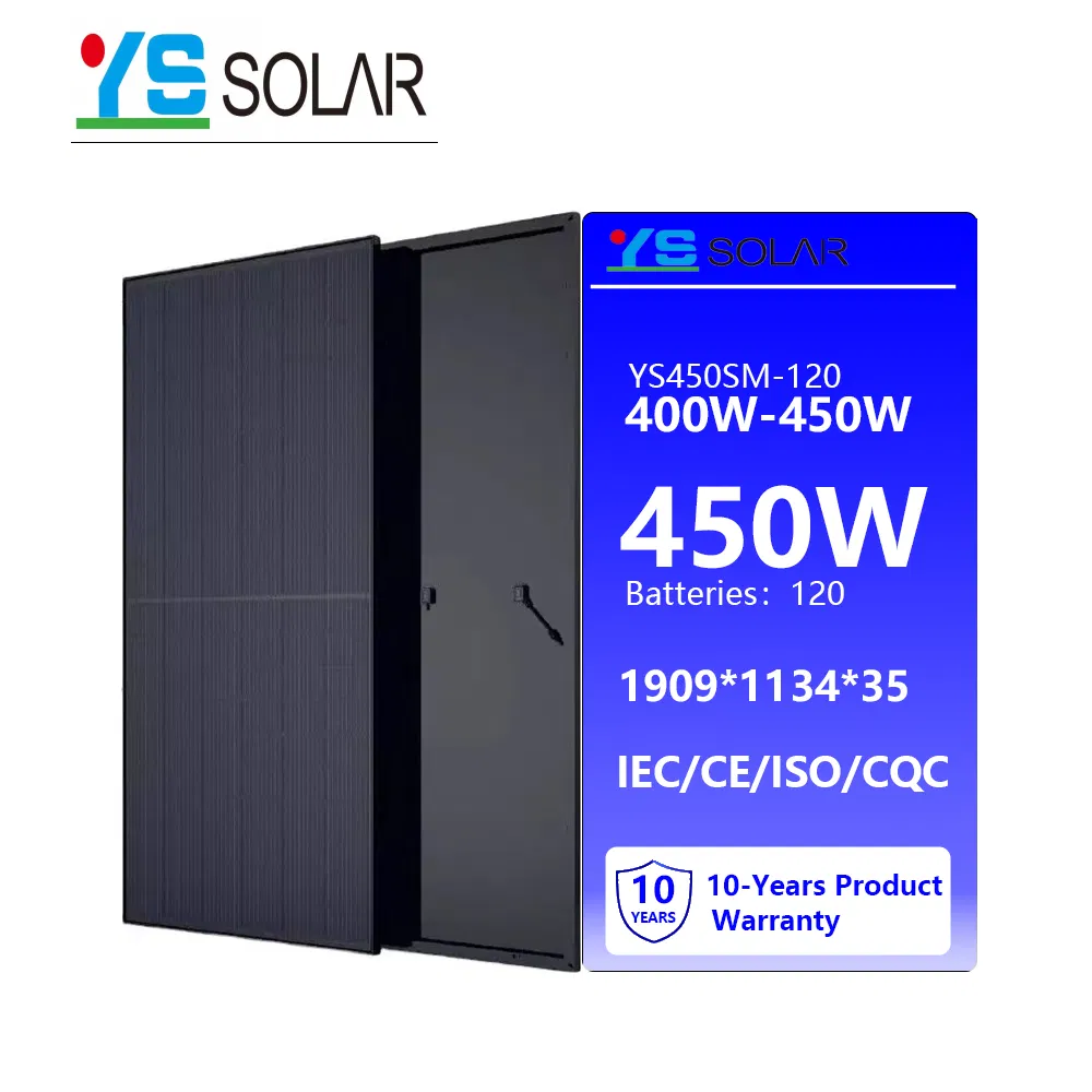 450W لوحة شمسية أحادية عالية الأداء من نوع HJT فعالة من حيث التكلفة BIPV ضوئية عالية الجودة وحدة PV توبكون للطاقة الشمسية أحادية البلورة
