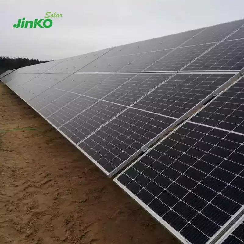 الطبقة 1 علامة تجارية بانل شمسية مزدوجة الوجه من جينكو 550W 570W 575W 580W 590W سعر بانل شمسية جينكو 620W 630W 710W 730W بانل فوتوفولتيك أحادي البلورة نصف خلية