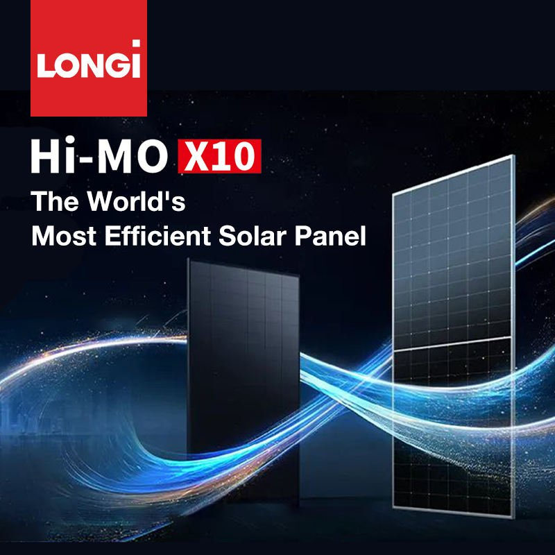 لوحة شمسية لونجي 650W ثنائية الوجه هاي-مو X10 عالم Lr7-72hvd 640~665m 640W 655W 660W 665W ضوئية لنظام الطاقة الشمسية في المخزن السعر
