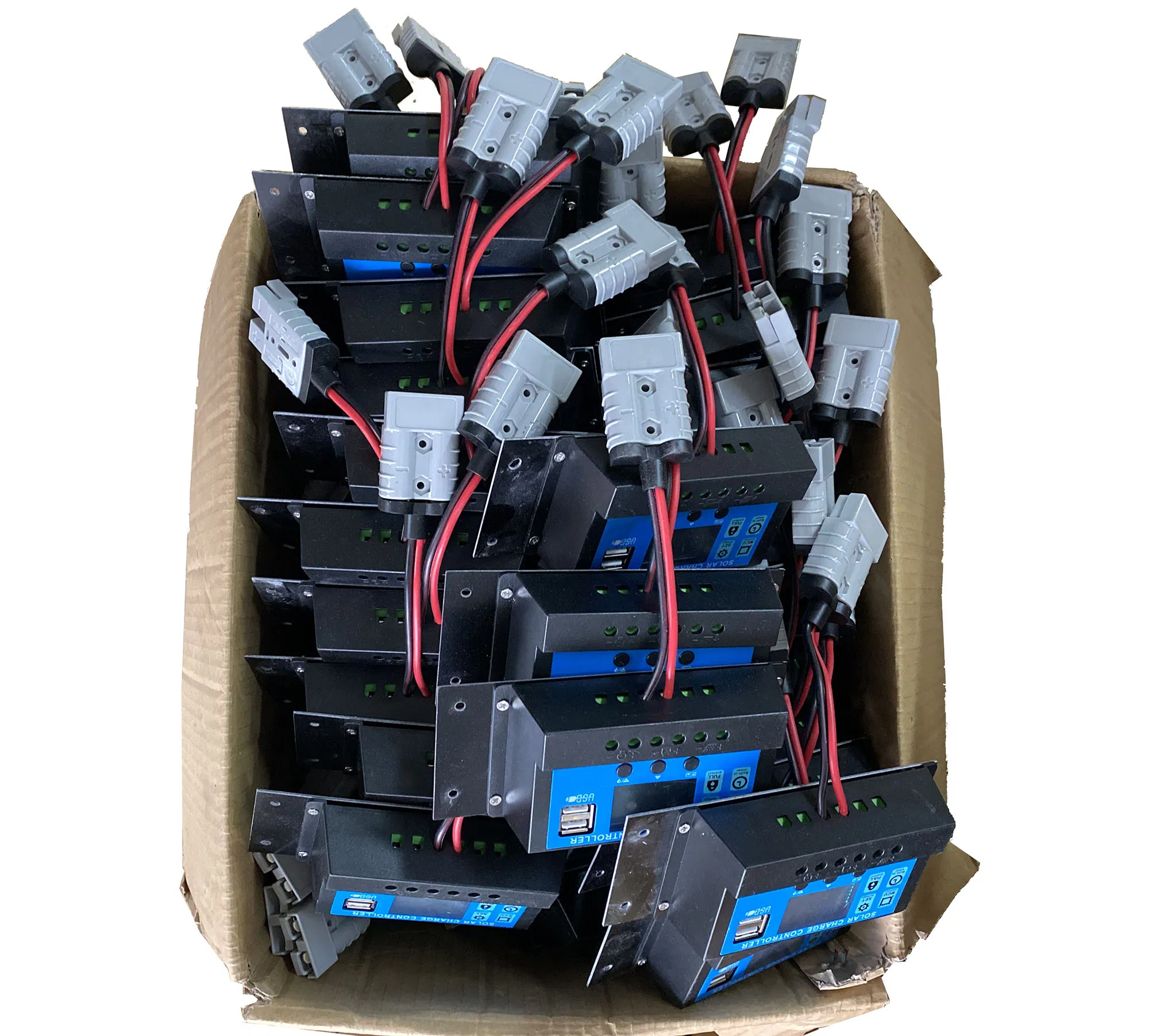 وحدة تحكم شحن شمسي أوتوماتيكية وحدة تحكم PWM شاشة LCD مزدوجة USB 5V مخرج لوحة شمسية منظم PV