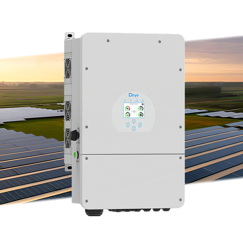 مصنعي الصين جهاز العاكس للطاقة الشمسية من دياي موجة جيبية نقية 5kw 8kw 10kw 12kw جهاز عاكس هجين أحادي وثلاثي الطور مع وحدة تحكم شحن MPPT للأنظمة المنزلية