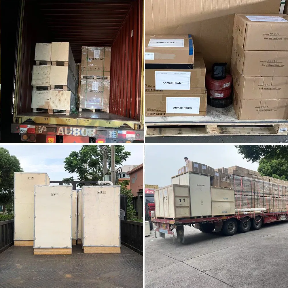 مجموعة كاملة 60kw نظام الطاقة الشمسية 80kw نظام الطاقة الشمسية الهجين 125kw 100kw نظام تخزين الطاقة الشمسية التجارية مع عاكس سوليس 200kwh بطارية ليثيوم Hv