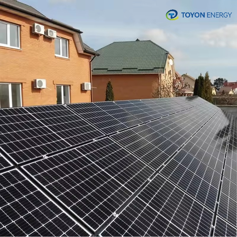 5kw 10kw 20kw 30kw نظام طاقة شمسية هجين كامل عالي الكفاءة للاستخدام المنزلي