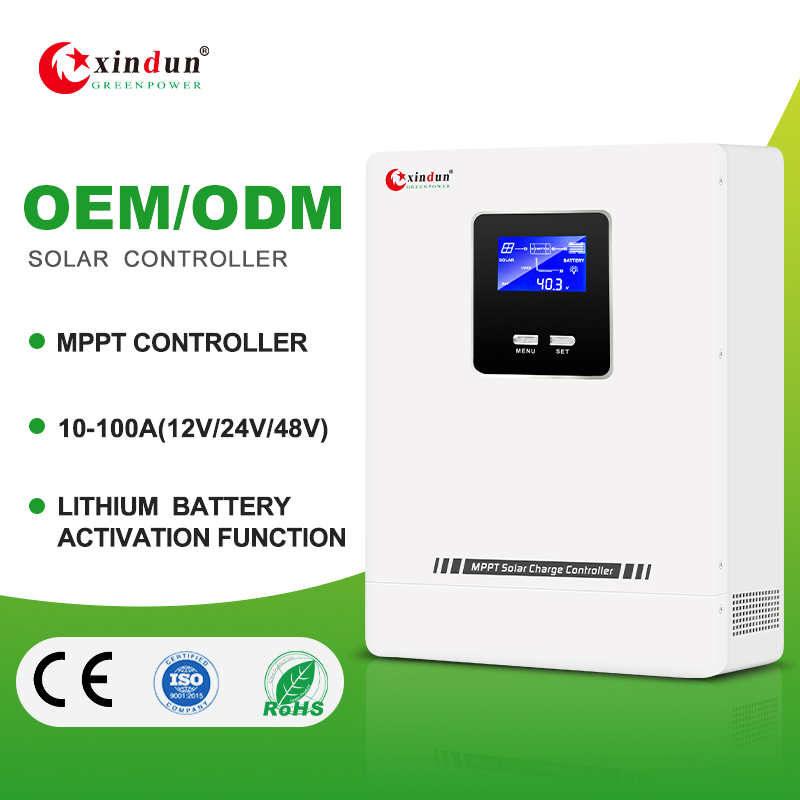 10A 20A 40AMP 60A 80A 100AMP جهاز تحكم شحن هجين ليثيوم شمسي بتقنية MPPT