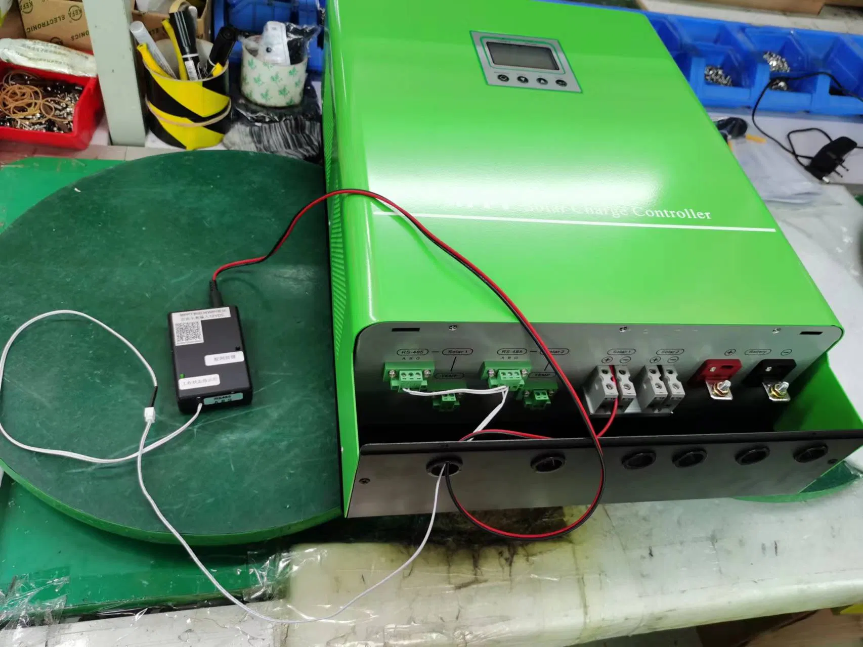 سنادي 60A 12/24/36/48V لوحة شمسية جهاز تحكم شحن شمسي ذكي 60AMP MPPT