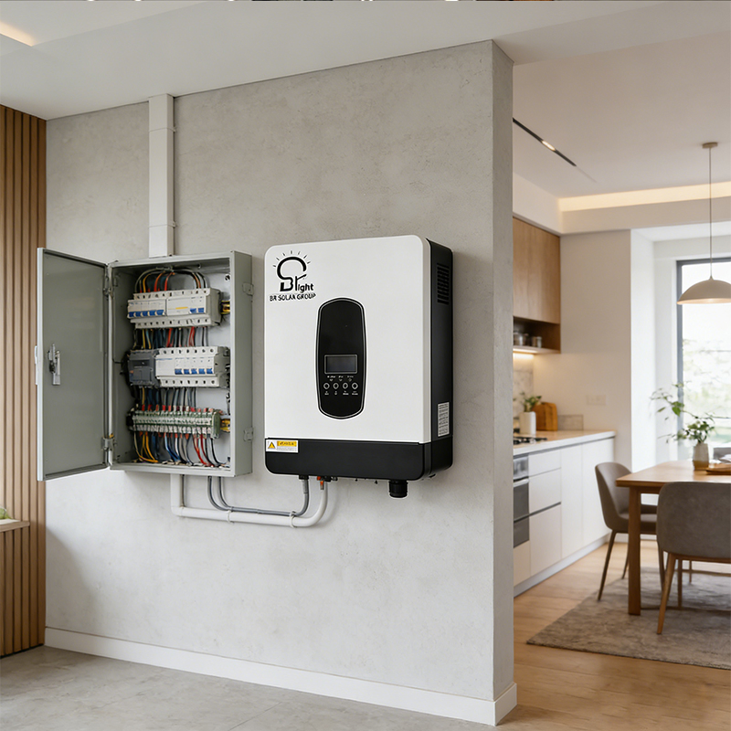كفاءة عالية 24V 48V عاكس موجة جيبية نقية 6.2kw 8.2kw 9.6kw 10kw عاكس طاقة شمسية بنظام تقسيم الطور للطاقة الاحتياطية المنزلية