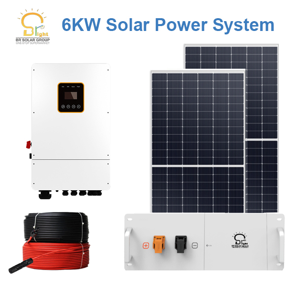 نظام الألواح الشمسية 5kw 10kw 15kw 20kw 40kw 60kw نظام الطاقة الشمسية المنزلية خارج الشبكة