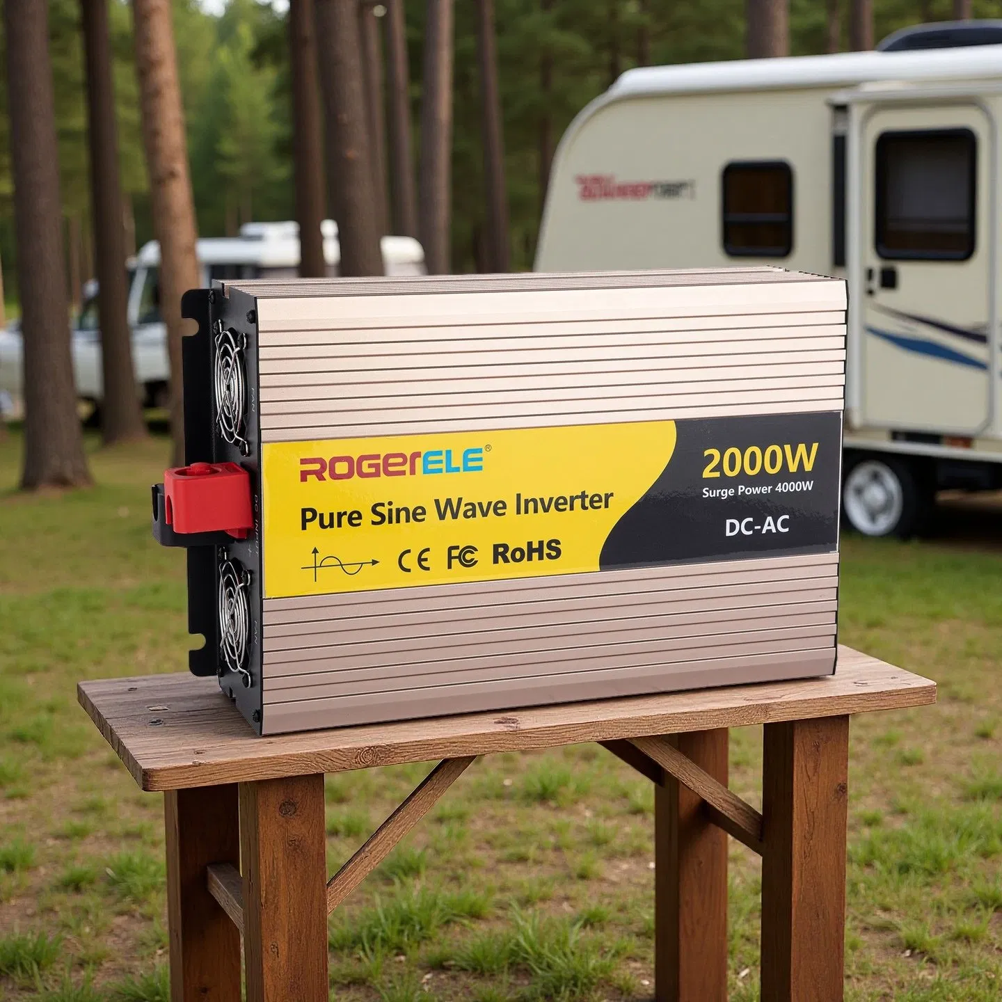 مزود الصين بيع ساخن 2000W/2kw 2000 واط 12V/24V/48V من تيار مستمر إلى تيار متردد 110V/120V 220V/230V عاكس طاقة شمسية بتيار جيبي نقي