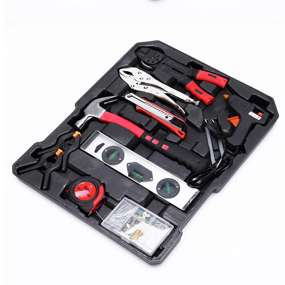 187PCS Kit de Ferramentas para Reparos Gerais em Casa e Automotivos com Estojo de Armazenamento