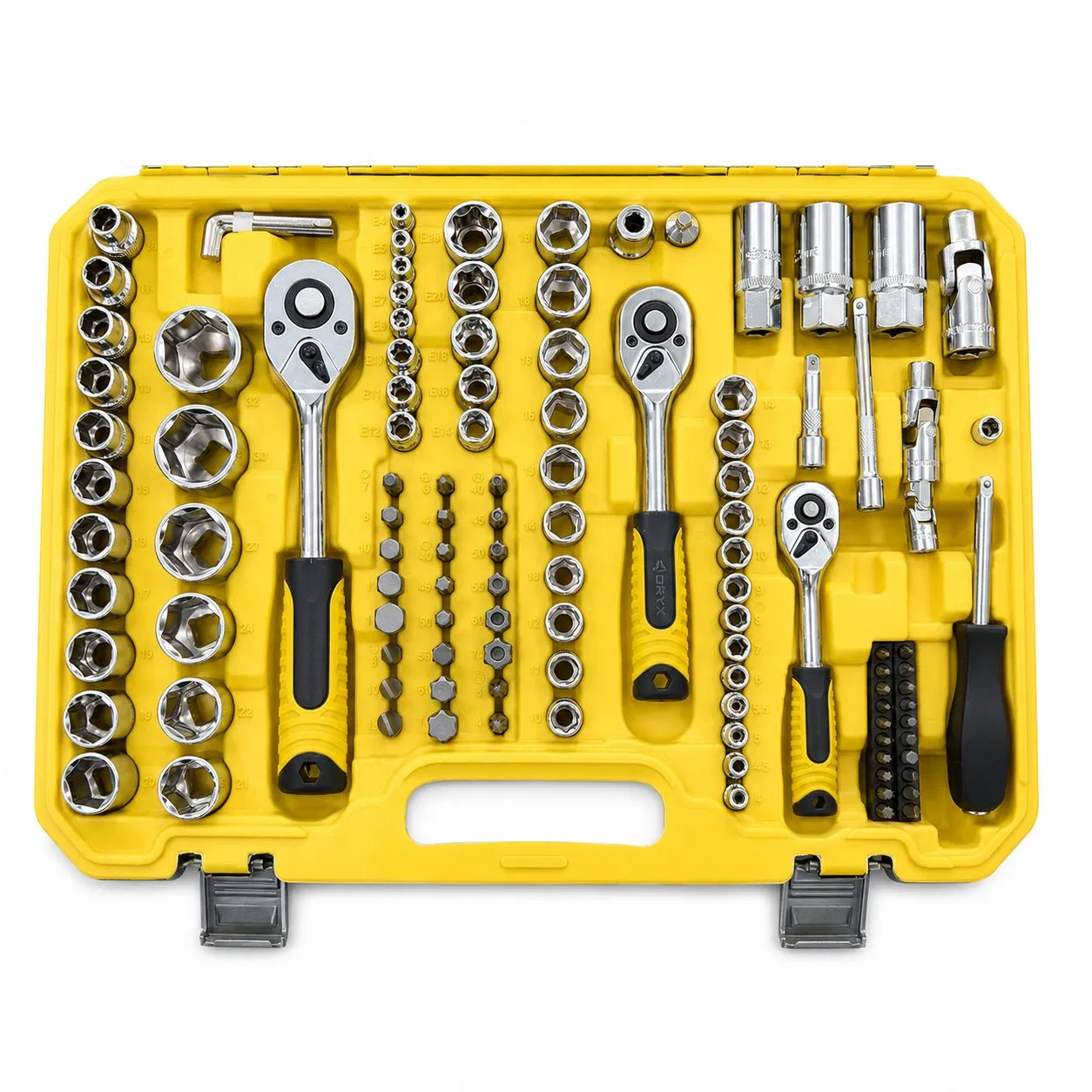 Conjunto de Ferramentas de Chave de Soquete Cr-V Profissional com Cabos de Catraca 172PCS