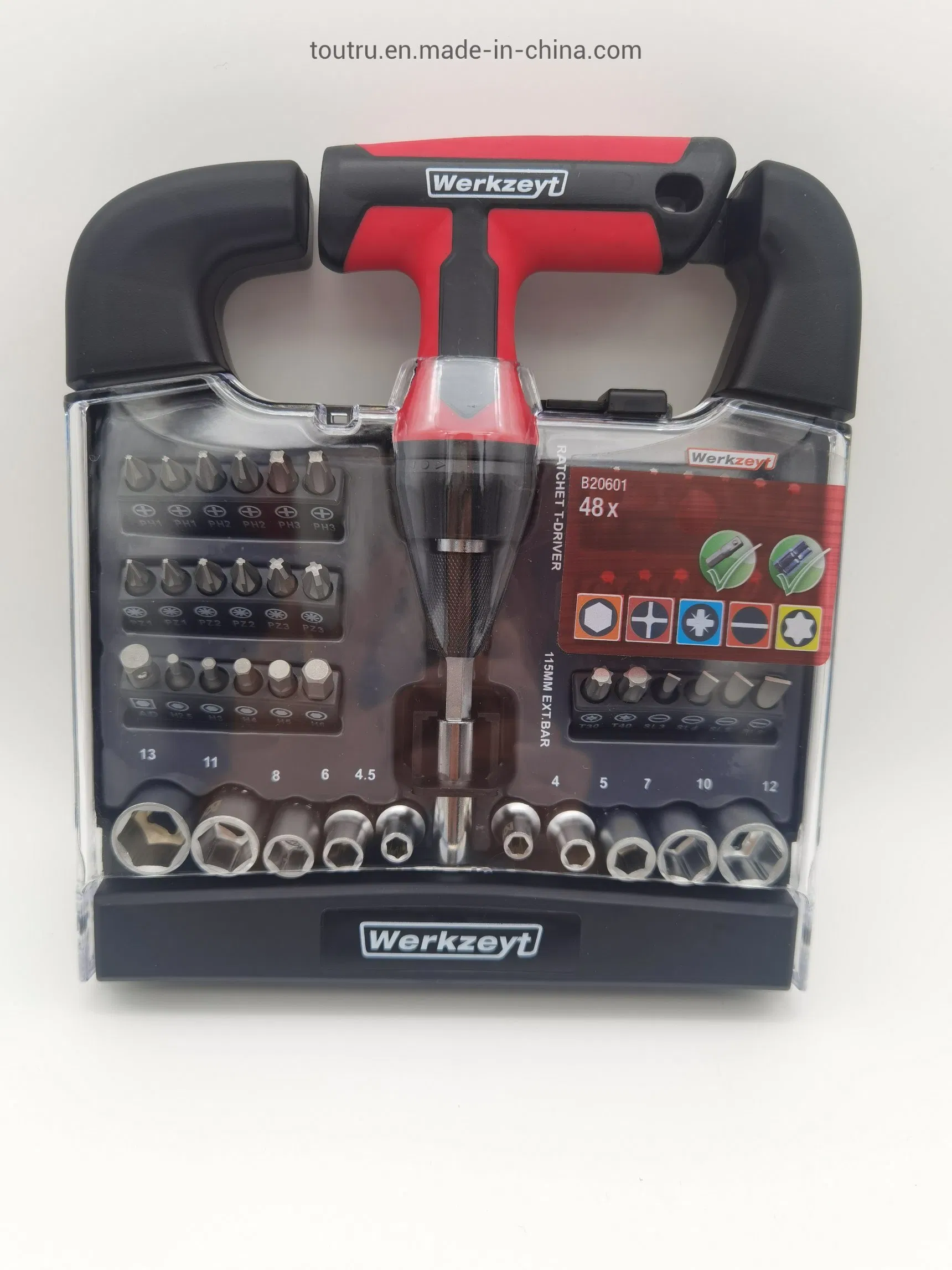 Conjunto de Ferramentas de Reparação de Automóveis com Cabo em T 48PCS - Kit OEM Personalizado