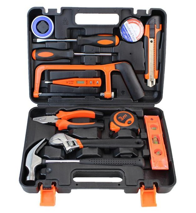 Kit Completo de Ferramentas para Projetos de Faça Você Mesmo e Reparos Domésticos