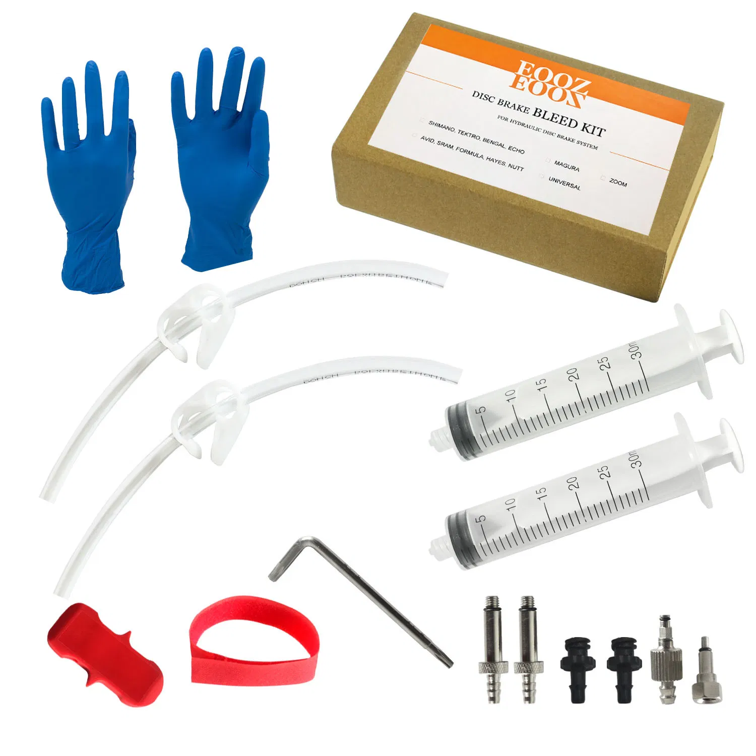 Kit de Ferramentas para Reparação e Sangria de Freio a Disco Hidráulico de Bicicleta com Óleo Mineral Universal Esg16738