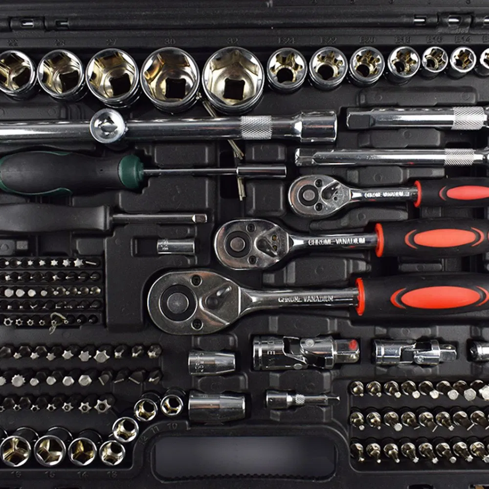 218 Conjunto de Ferramentas para Caixa de Ferramentas de Mão Hardware Automotivo Multitool Reparação Bicicleta Motocicleta para Conjunto de Ferramentas de Carro