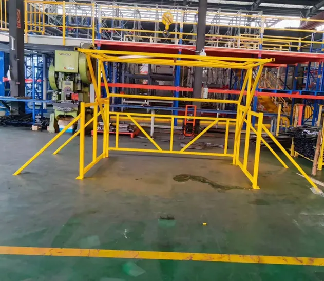 Kit Completo de Corrimão de Segurança Galvanizado para Plataformas Mezanino de Alta Resistência