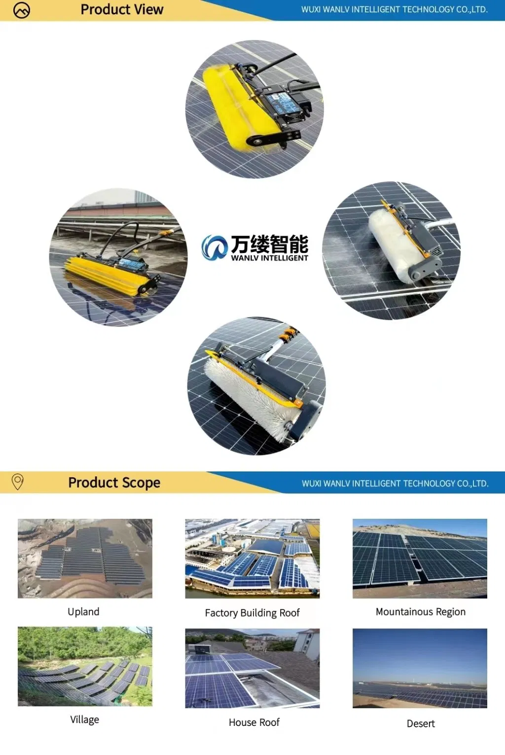 Kit de Escova de Limpeza de Painéis Solares Profissional com 12FT Cabo de Extensão