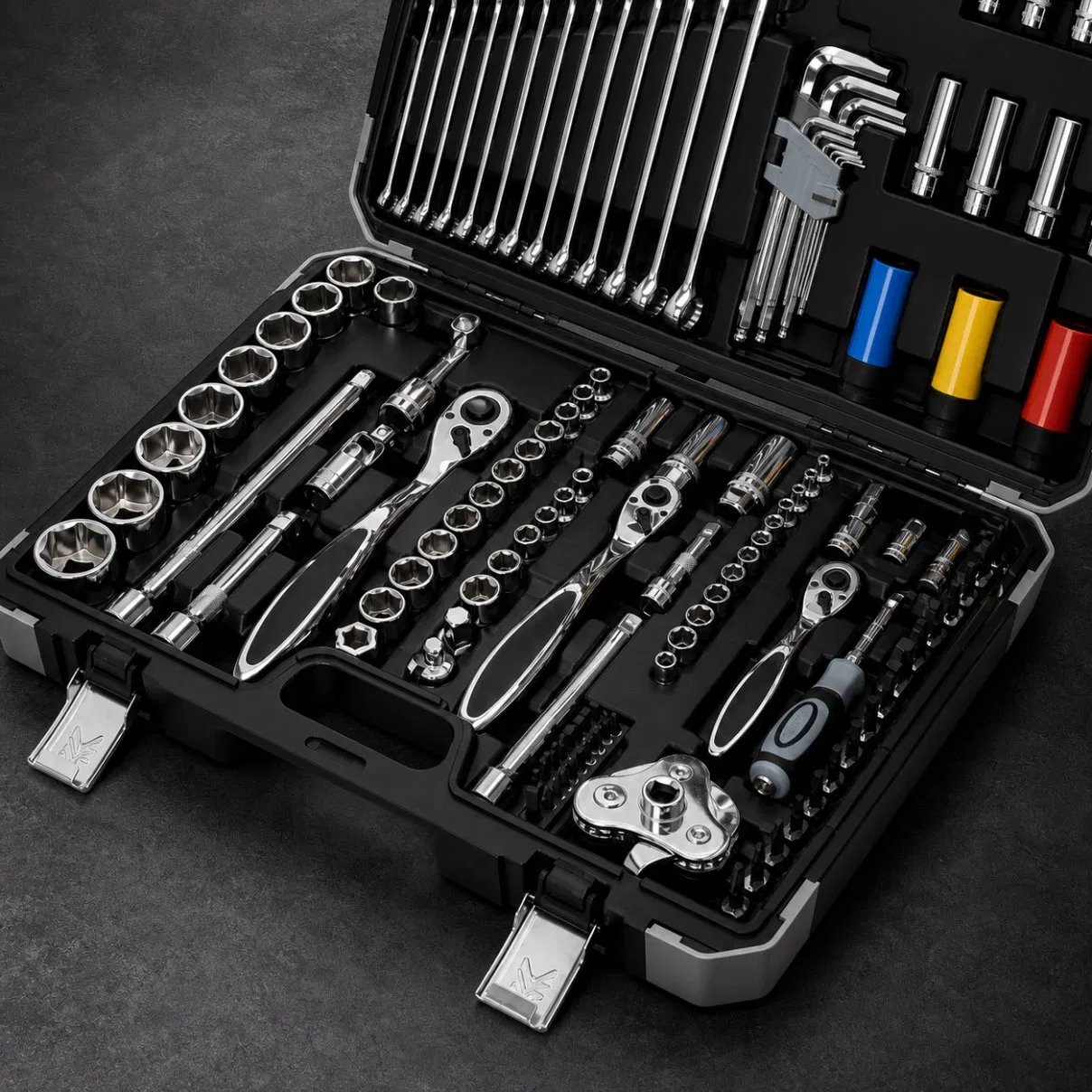 128PCS Conjunto de Ferramentas para Reparação de Automóveis, Estojo de Chave de Soquete, Kit de Ferramentas Manuais para Mecânico