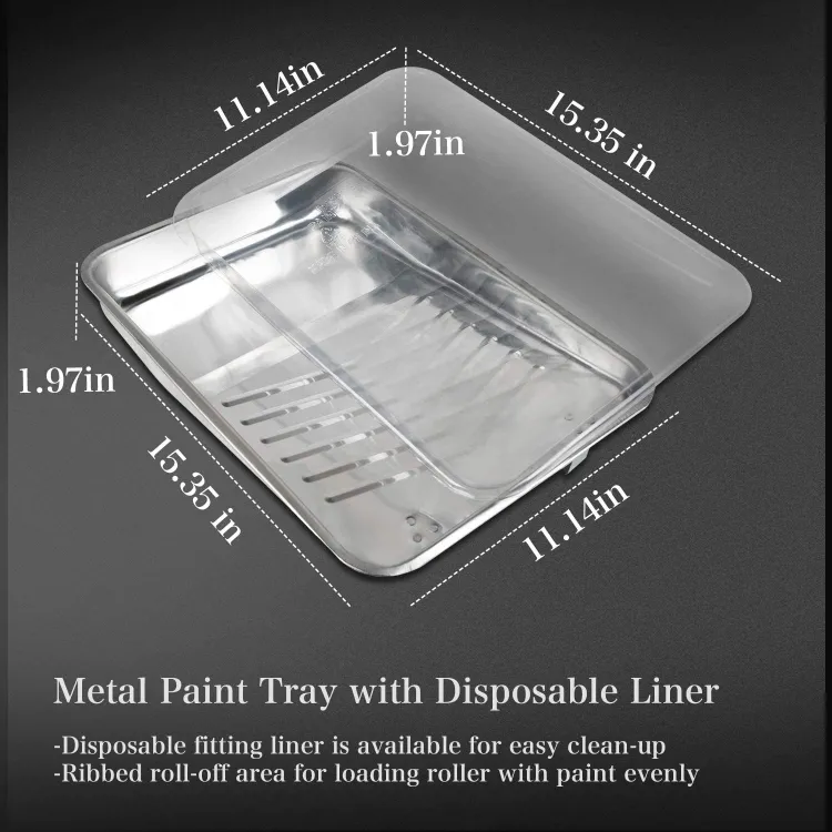 9PCS Kit de Rolo de Pintura para Decoração de Paredes de Férias Melhorias em Casa DIY