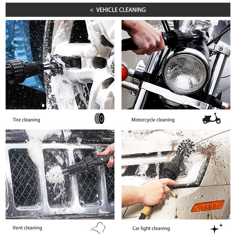 Kit de Pulverizador de Água Pesado para Jardim, Lavagem de Carros e Ferramenta de Limpeza