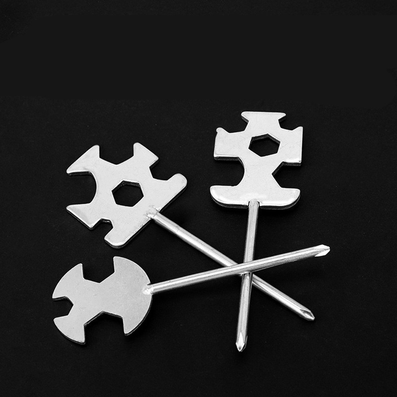 Ferramenta Multifuncional 6 em 1 Chave de Wrench Cruzada de Extremidade Aberta de Aço Ferramenta Manual Portátil para Reparos Automotivos