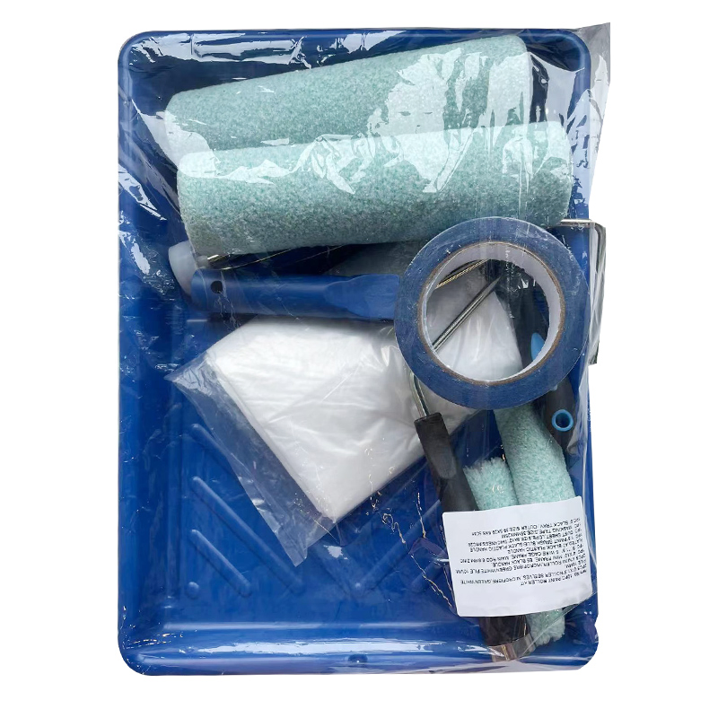 Rolo de Pintura, Pincel de Pintura, Bandeja de Pintura, 10PC Kit de Rolo de Pintura