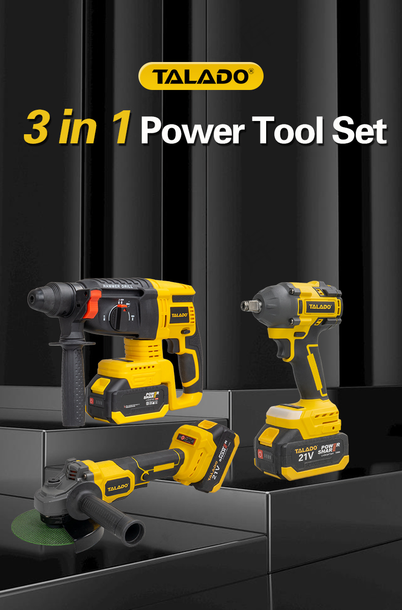 Conjunto Profissional 3in1 de Ferramentas Elétricas com Design Ergonômico para Conforto no Manuseio
