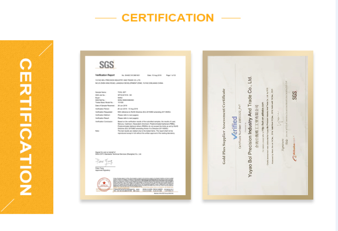 Certificações das Ferramentas
