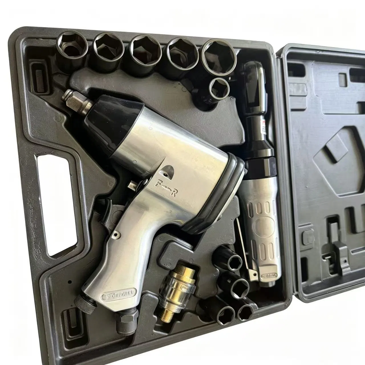 2PCS Conjunto de Ferramentas Pneumáticas Chave de Impacto a Ar para Oficina