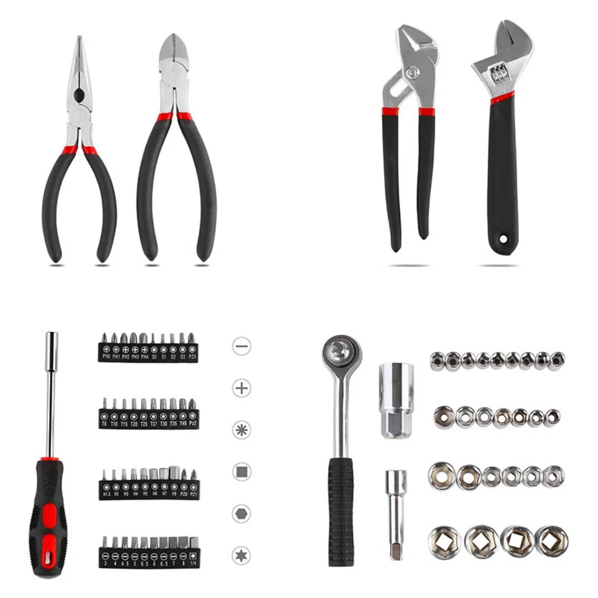 Kit de Ferramentas para Reparação Automotiva em Sistema Métrico com Isolamento de Grau Industrial