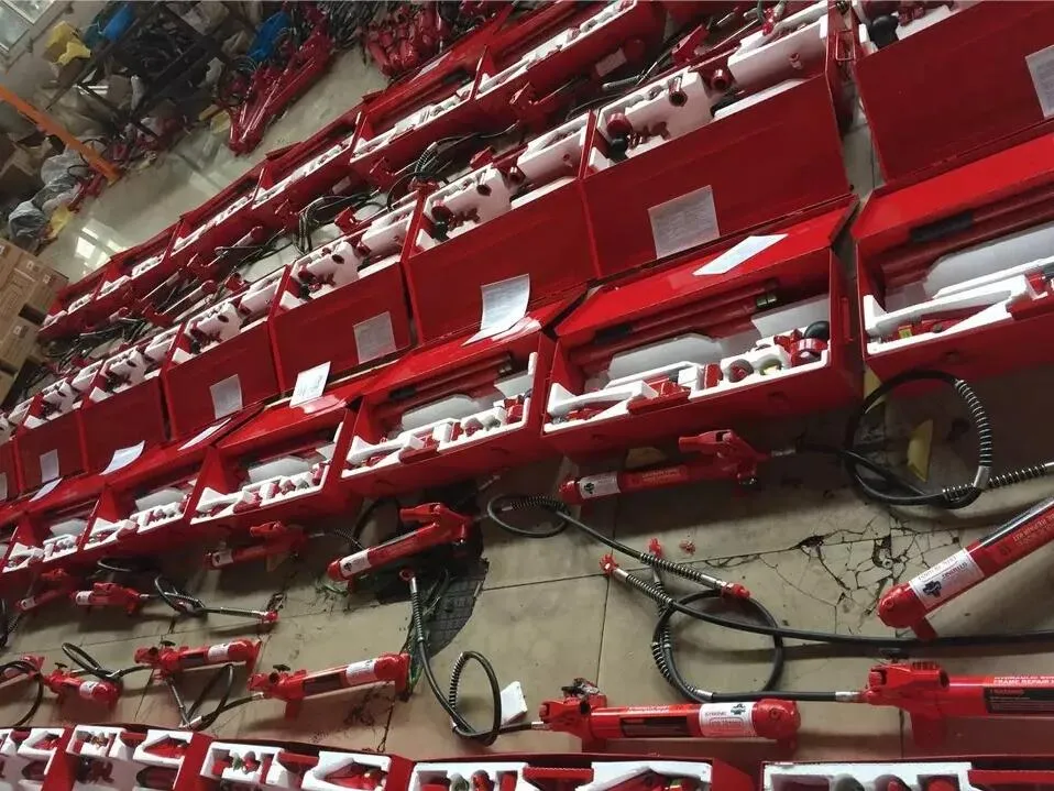Kit de Reparação de Estruturas de Carroceria em Atacado 10ton Ferramenta Hidráulica Porta-Poder Portátil para Metal de Veículo