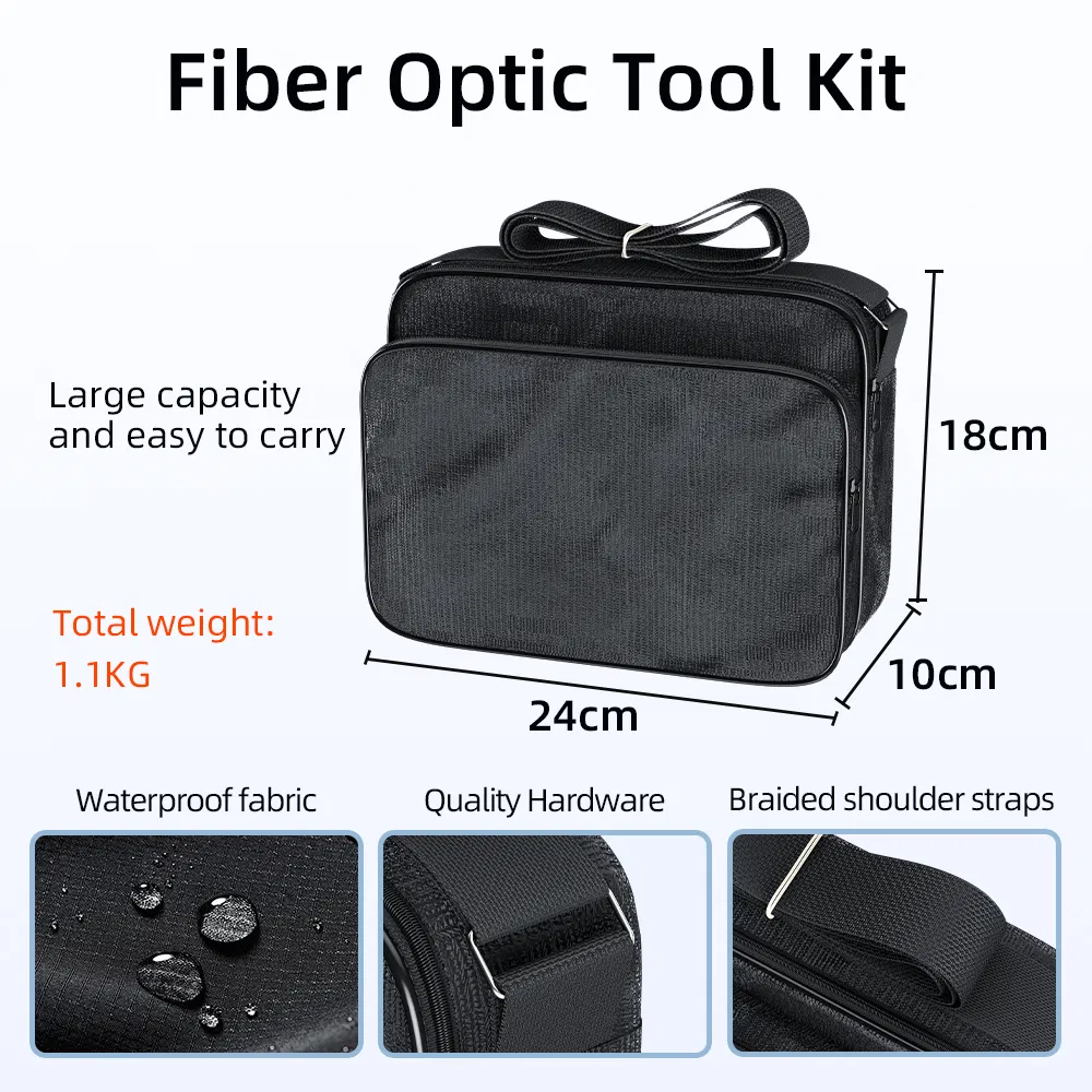 Kit Completo de Ferramentas para Emenda e Terminação de Fibra para Instalação e Manutenção de FTTH