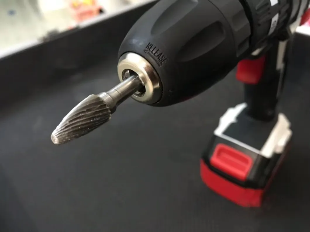 Conjunto de Brocas de Carboneto Compatível com Dremel Milwaukee 1/8 Haste 10PCS Kit de Ferramentas de Arquivo Rotativo Acessórios para Moedor de Die
