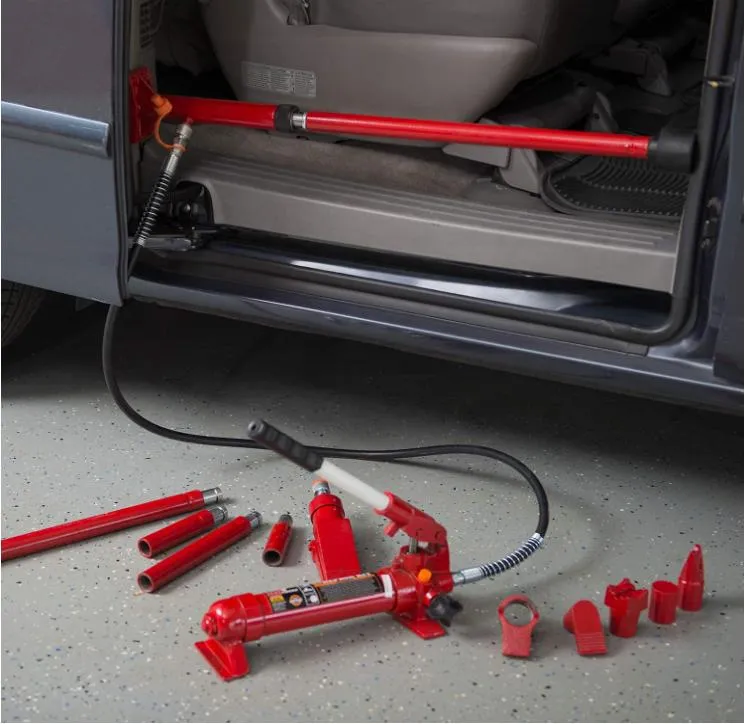 Kit de Reparação de Estruturas de Carroceria em Atacado 10ton Ferramenta Hidráulica Porta-Poder Portátil para Metal de Veículo