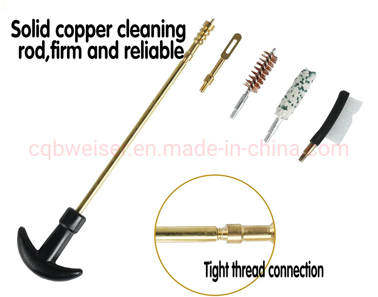 Kit de Escovas para Limpeza de Armas com Estojo Acessórios para Limpeza e Manutenção de Cano de Arma Corda de Limpeza Pacote Macio para Limpeza de Armas