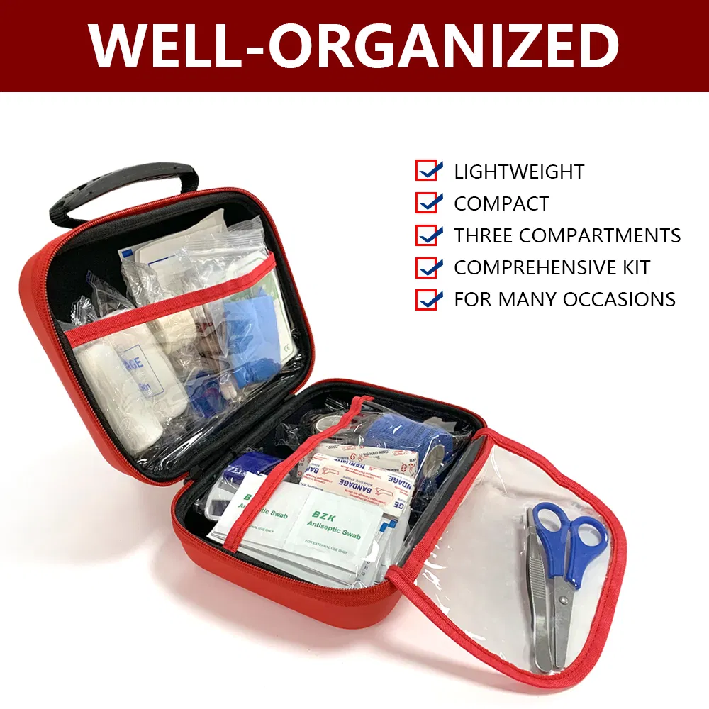 Kit de Primeiros Socorros 109 Peças Cuidados em Casa à Prova d'Água Compacto Kits Médicos de Trauma para Emergências em Casa Carro Viagem ao Ar Livre Camping Caminhadas