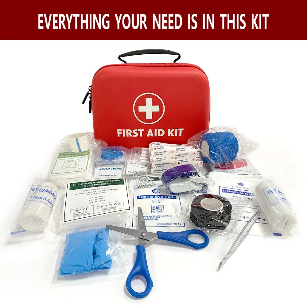 Kit de Primeiros Socorros 109 Peças Cuidados em Casa à Prova d'Água Compacto Kits Médicos de Trauma para Emergências em Casa Carro Viagem ao Ar Livre Camping Caminhadas