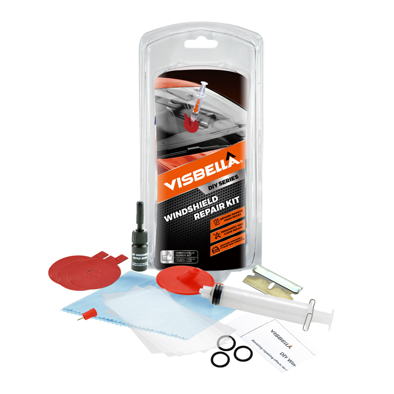 Kit de Ferramentas para Reparação de Para-brisa Automotivo Visbella com Luz UV