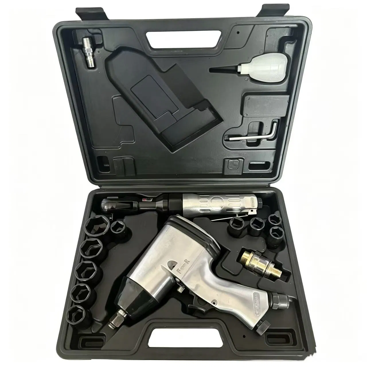 2PCS Conjunto de Ferramentas Pneumáticas Chave de Impacto a Ar para Oficina