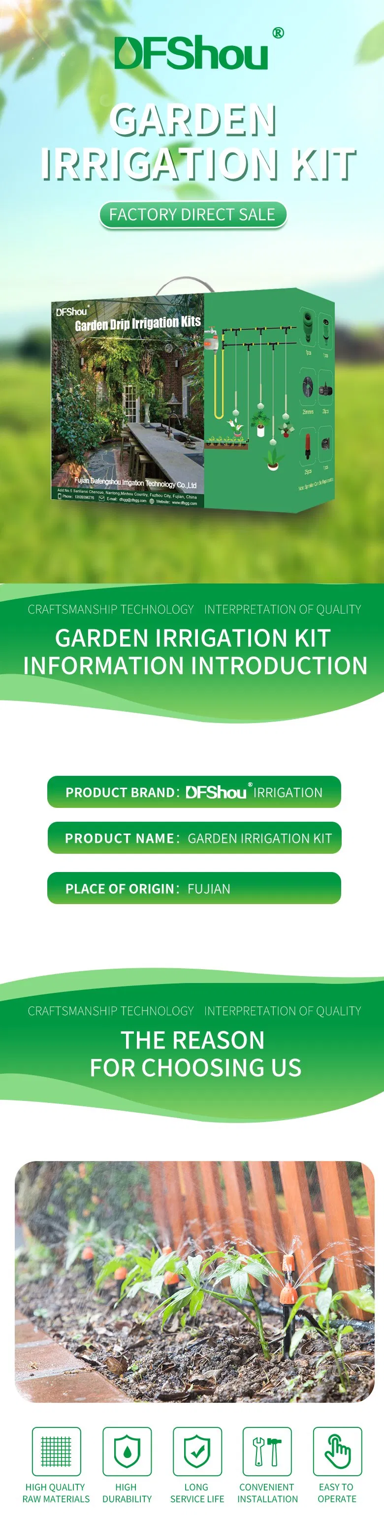 Kit de Irrigação por Gotejamento para Micro Jardim Preço