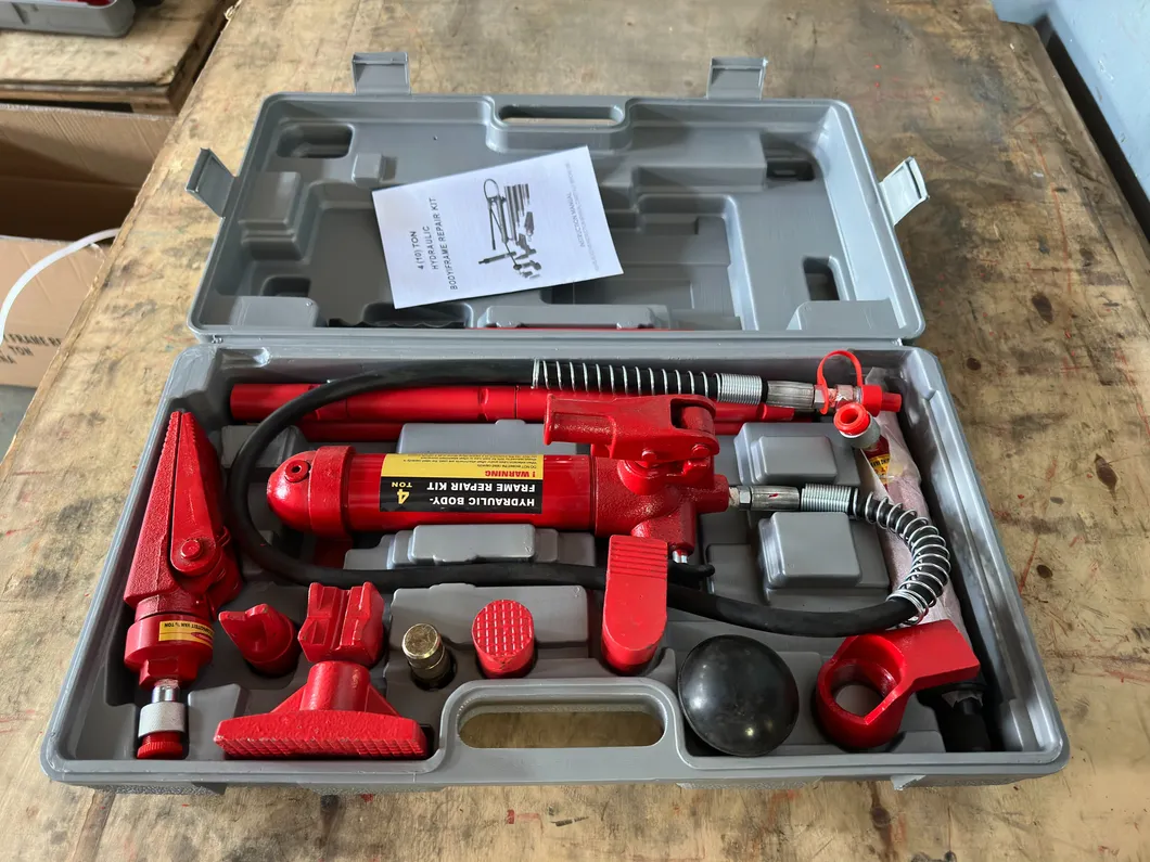 Kit de Reparação de Estruturas de Carroceria em Atacado 10ton Ferramenta Hidráulica Porta-Poder Portátil para Metal de Veículo